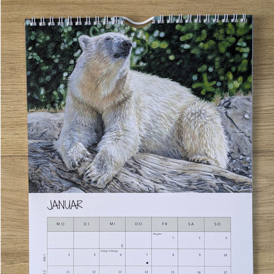 Wildtier Kalender 2027 - Annikas Arts