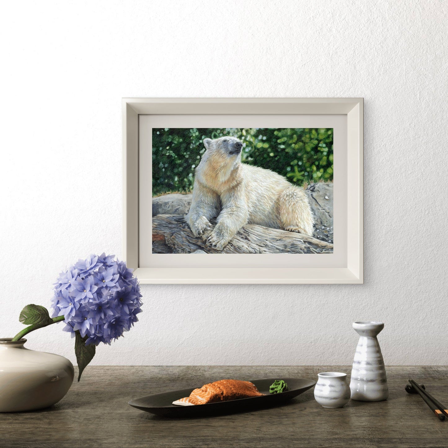 Original Buntstiftzeichnung „Savoring the light"
