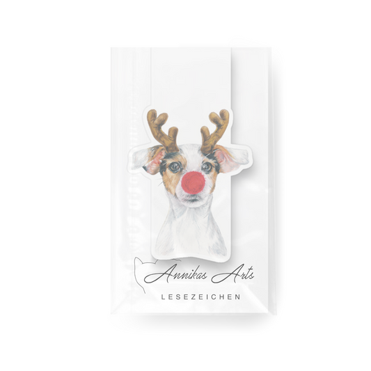Magnet Lesezeichen "Rentierhund”