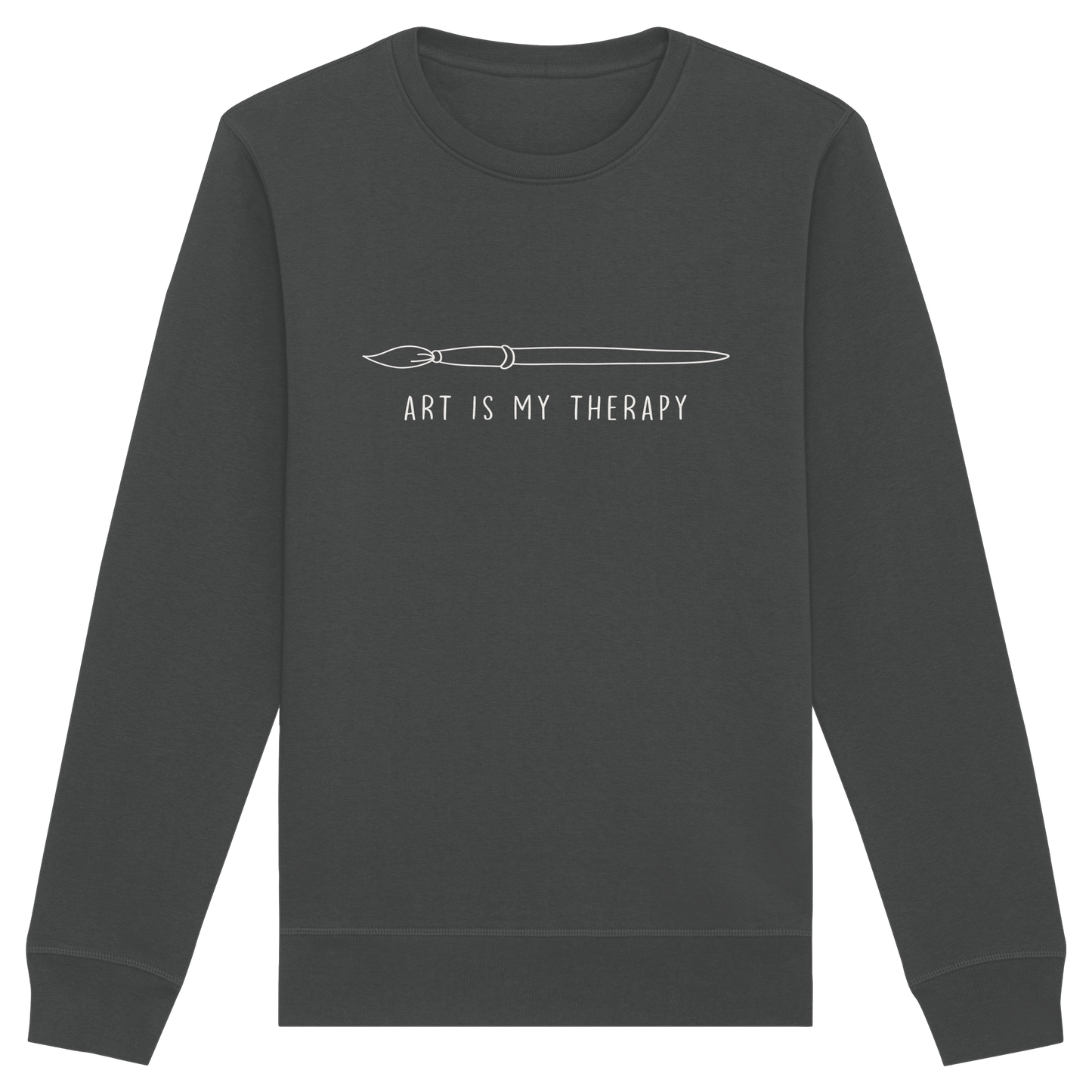 Art is my therapy - Pinsel - Organic Basic Unisex Sweatshirt
