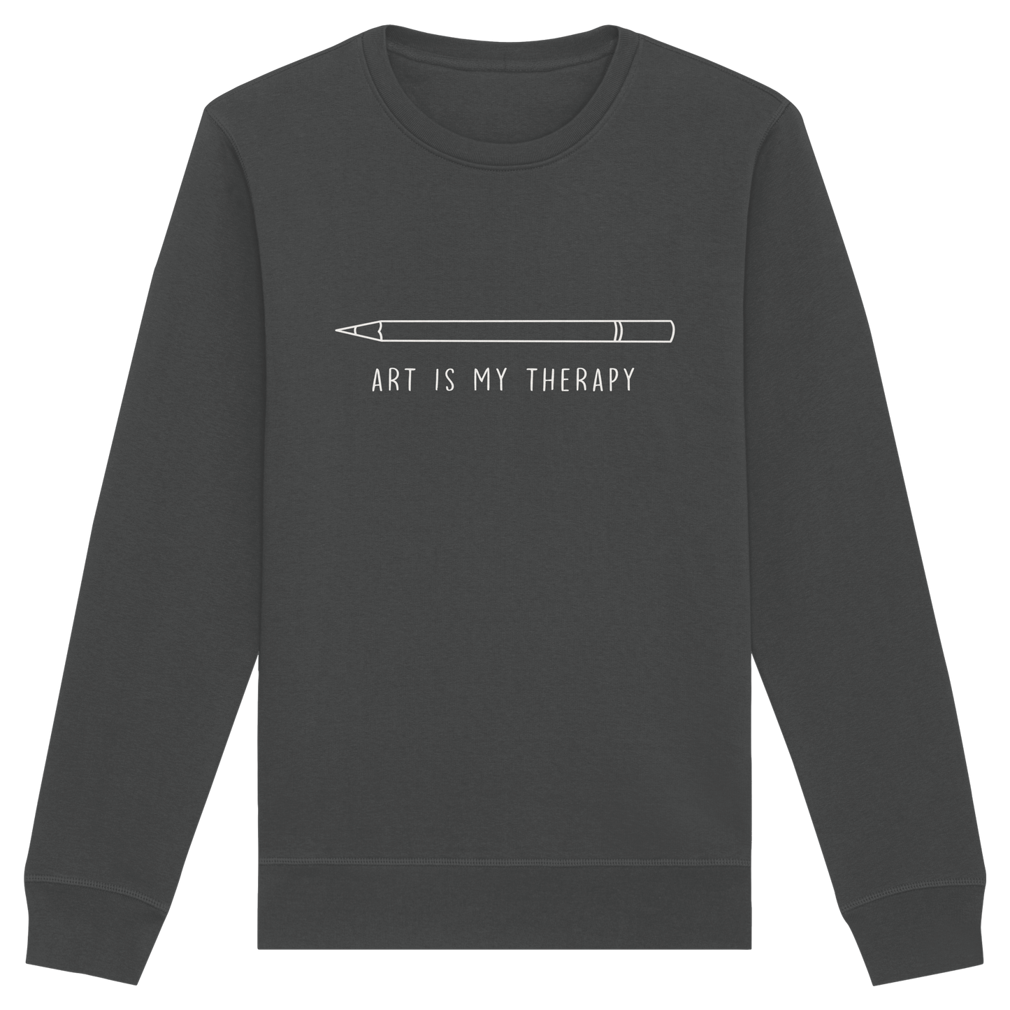 Art is my therapy - Stift - Organic Basic Unisex Sweatshirt