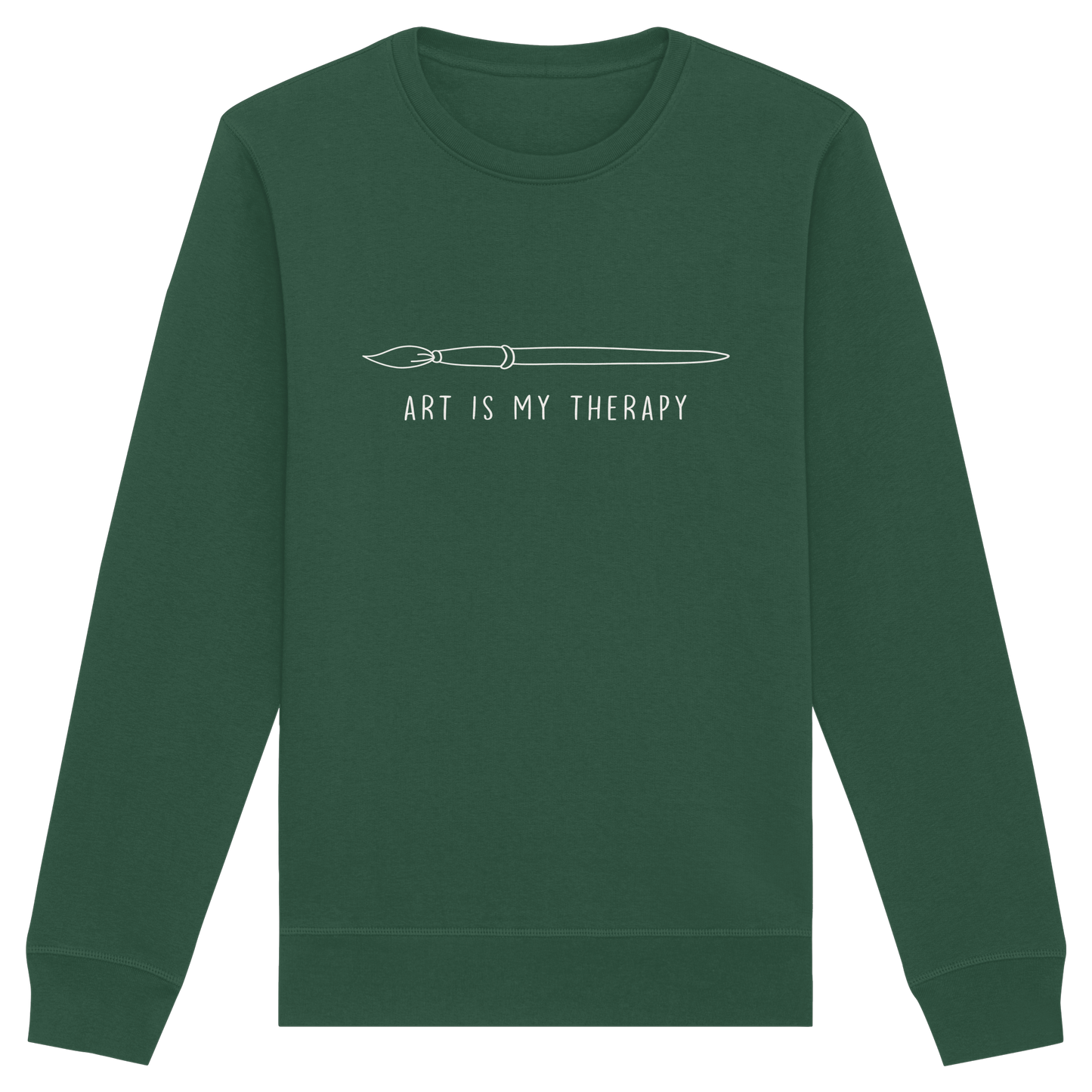 Art is my therapy - Pinsel - Organic Basic Unisex Sweatshirt