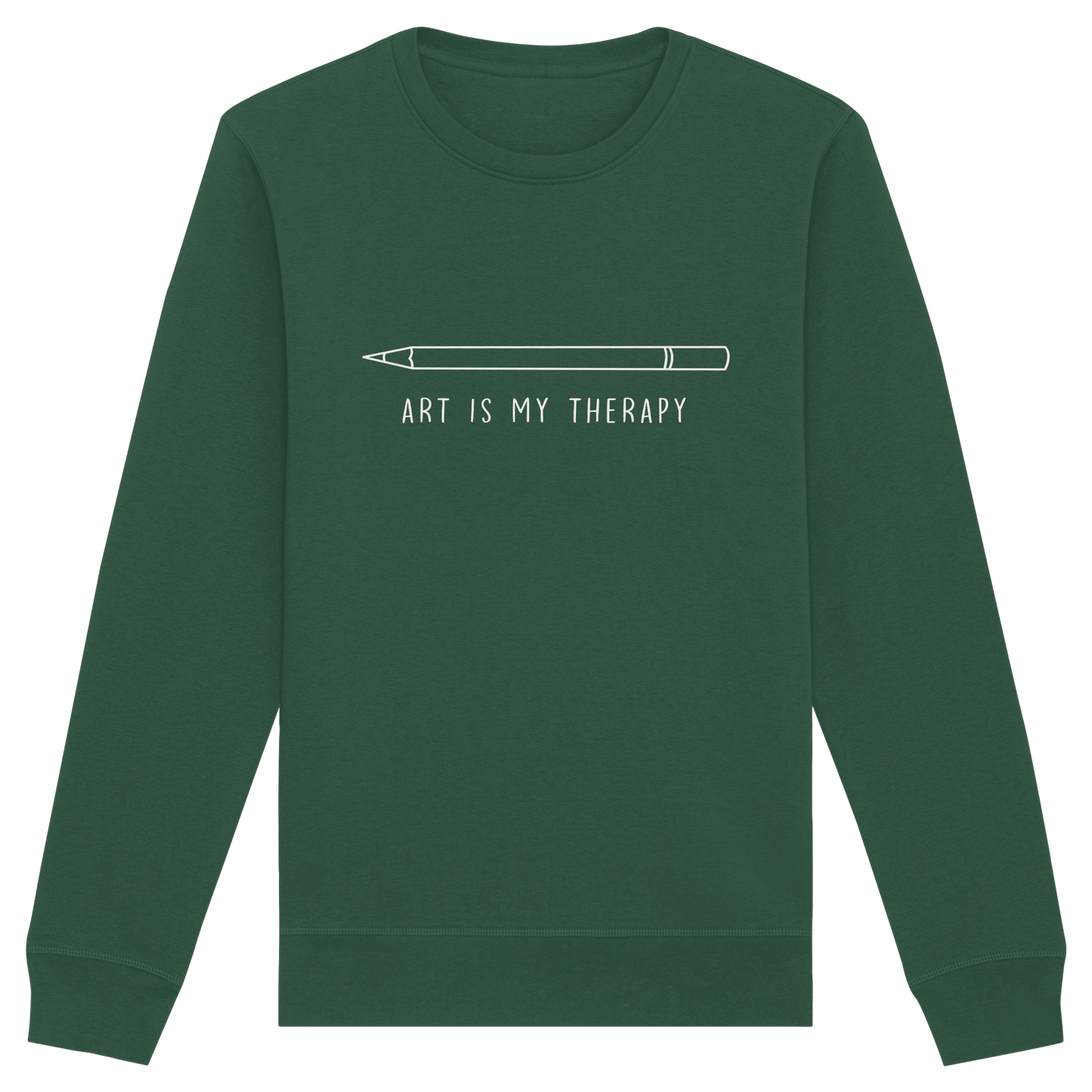 Art is my therapy - Stift - Organic Basic Unisex Sweatshirt