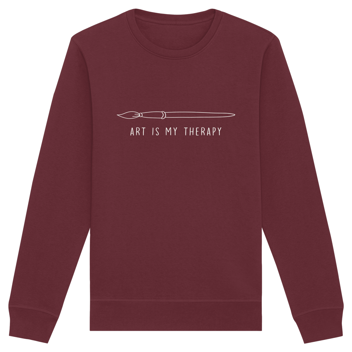 Art is my therapy - Pinsel - Organic Basic Unisex Sweatshirt