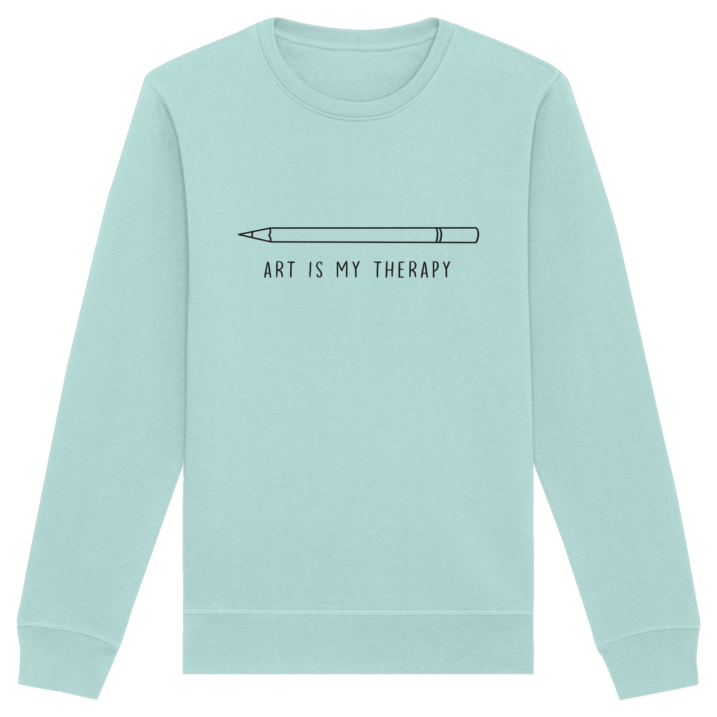 Art is my therapy - Stift - Organic Basic Unisex Sweatshirt