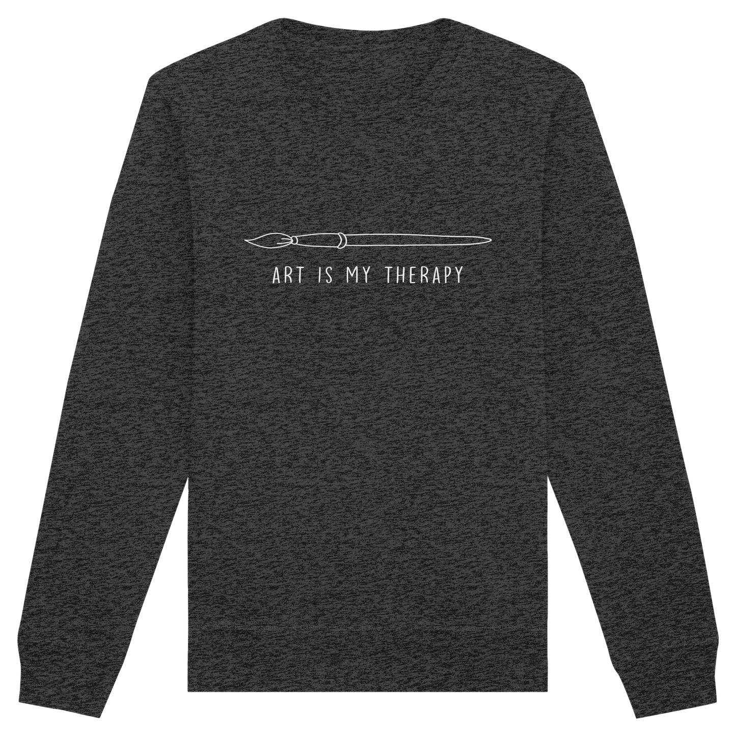 Art is my therapy - Pinsel - Organic Basic Unisex Sweatshirt