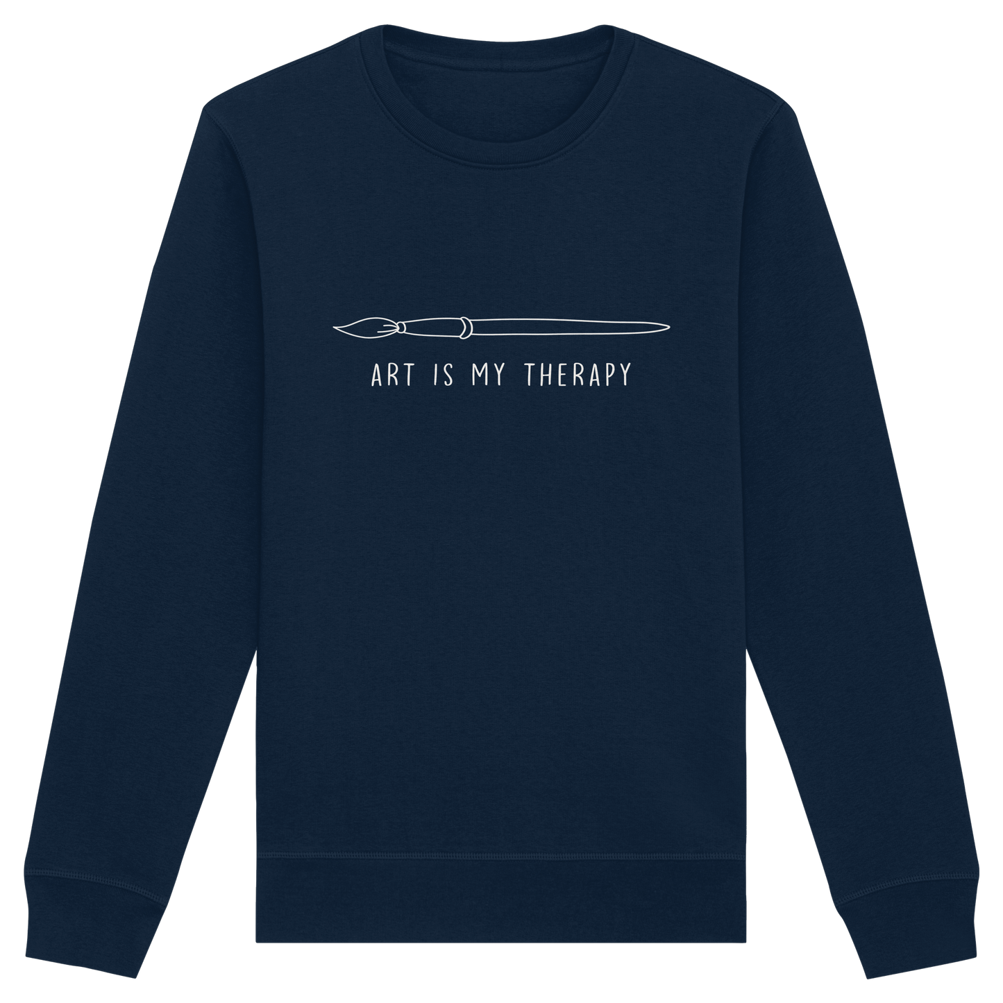 Art is my therapy - Pinsel - Organic Basic Unisex Sweatshirt
