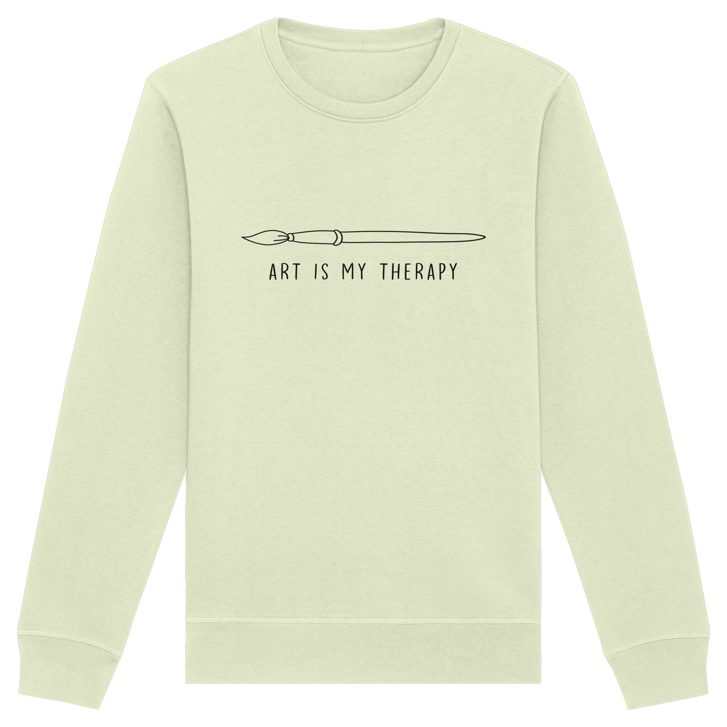 Art is my therapy - Pinsel - Organic Basic Unisex Sweatshirt
