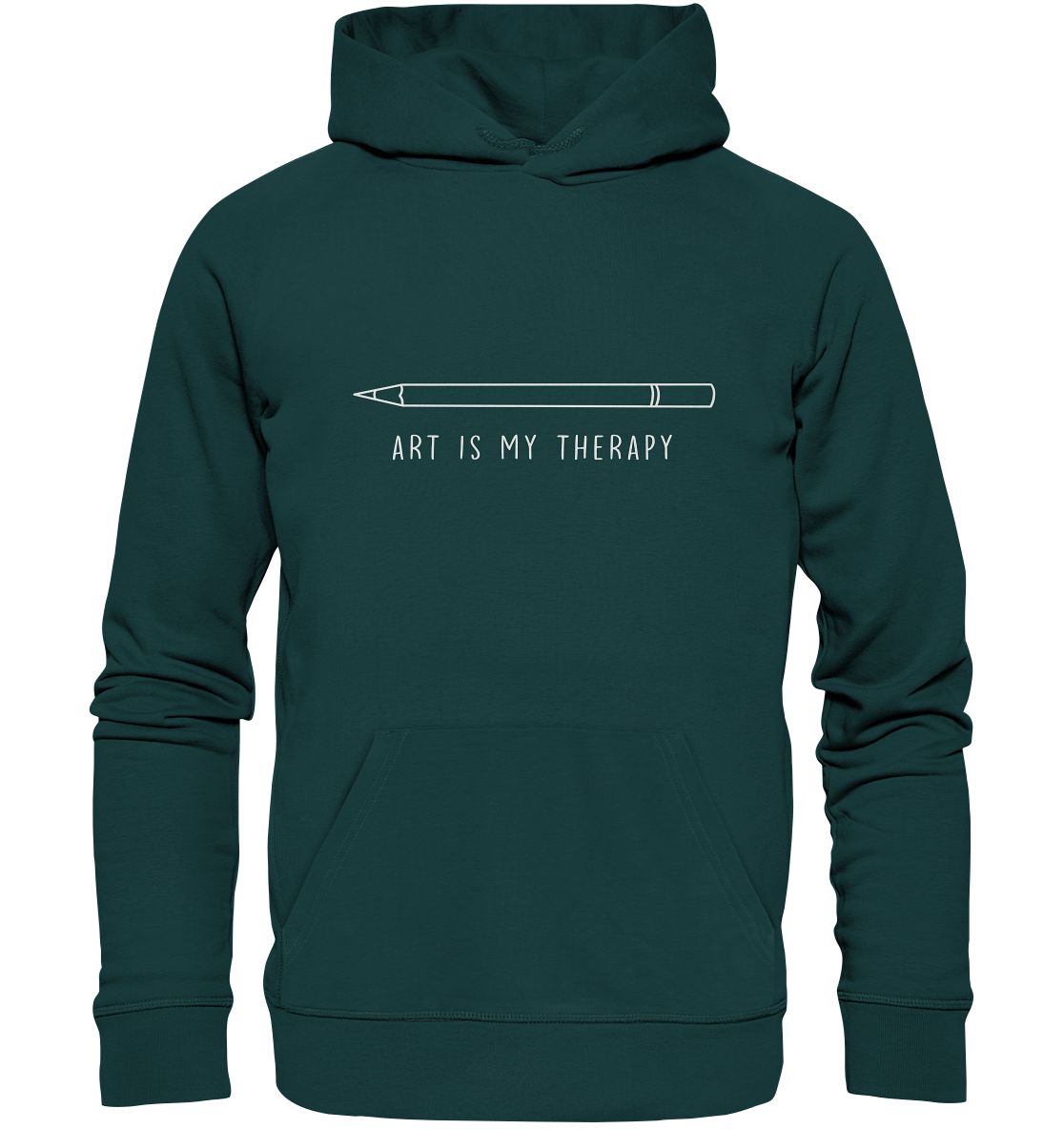 Art is my therapy - Stift - Organic Hoodie