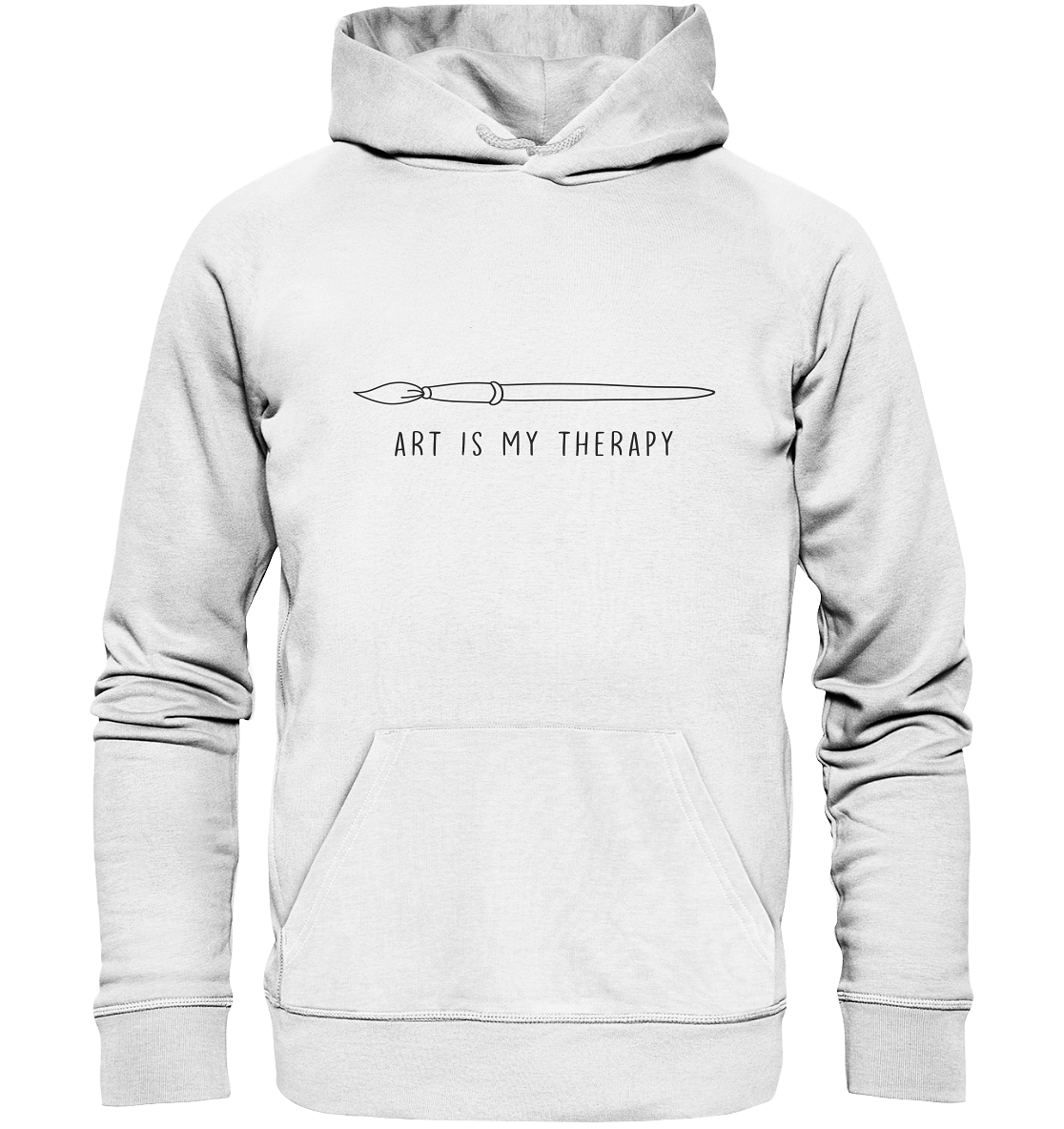 Art is my therapy - Pinsel - Organic Hoodie