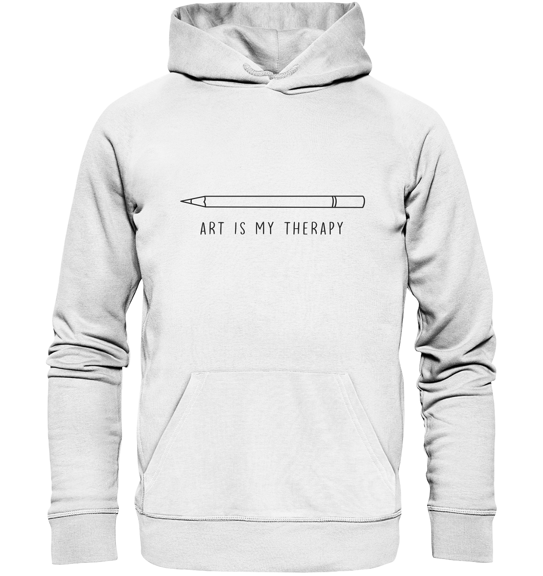 Art is my therapy - Stift - Organic Hoodie