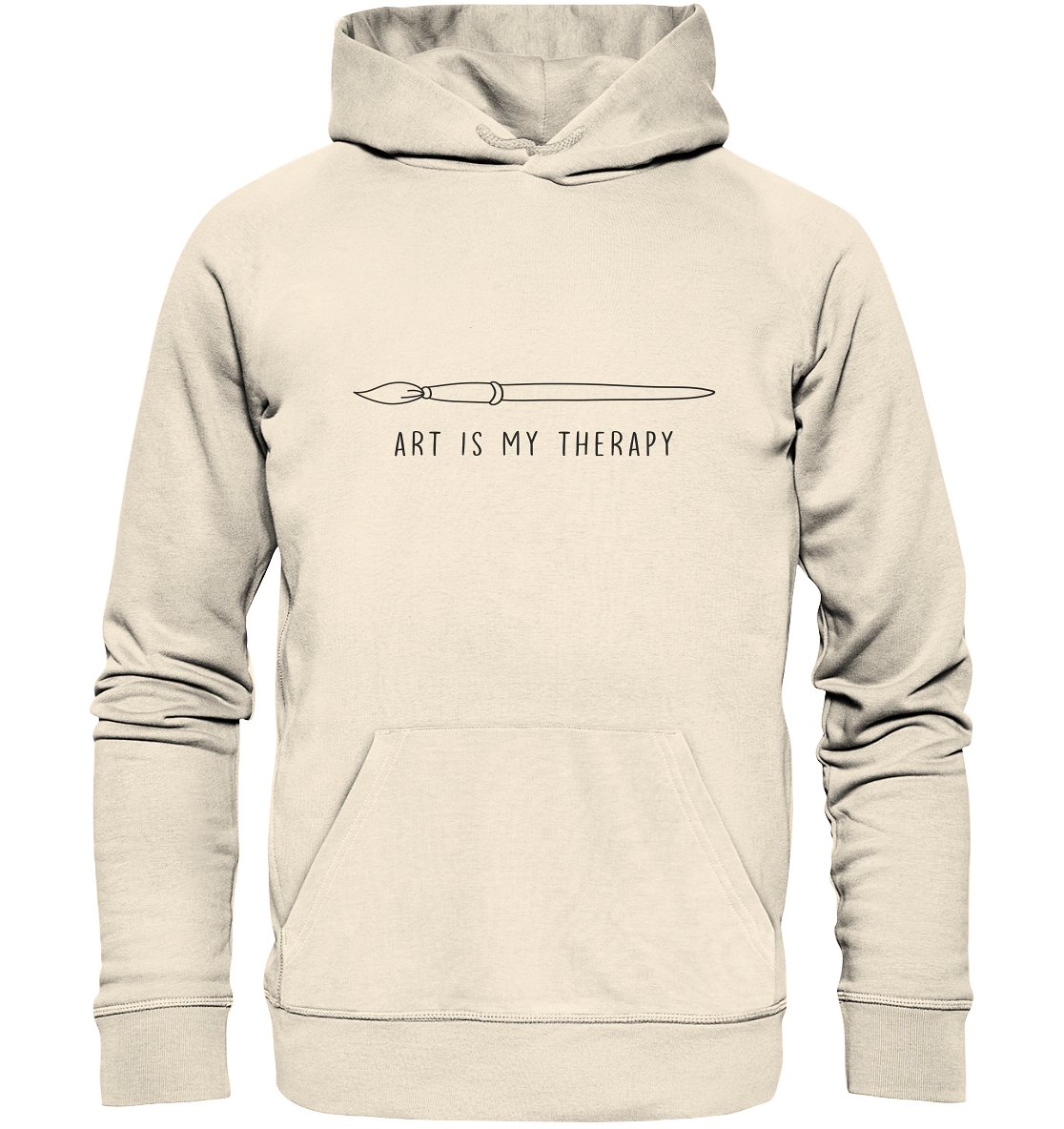 Art is my therapy - Pinsel - Organic Hoodie