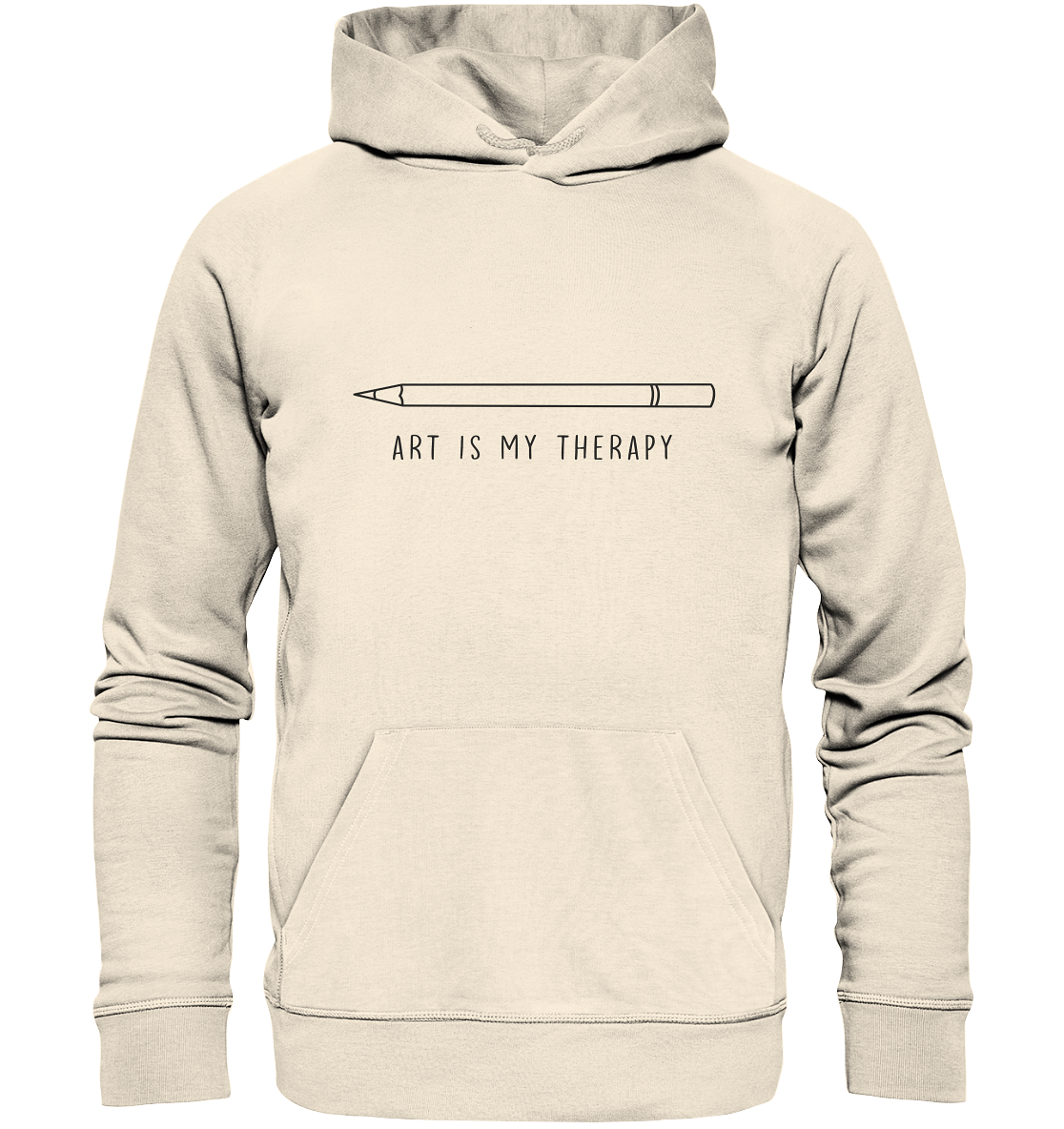 Art is my therapy - Stift - Organic Hoodie