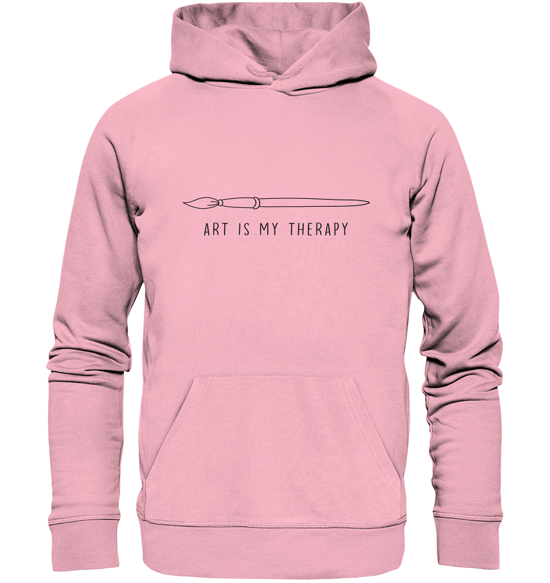 Art is my therapy - Pinsel - Organic Hoodie