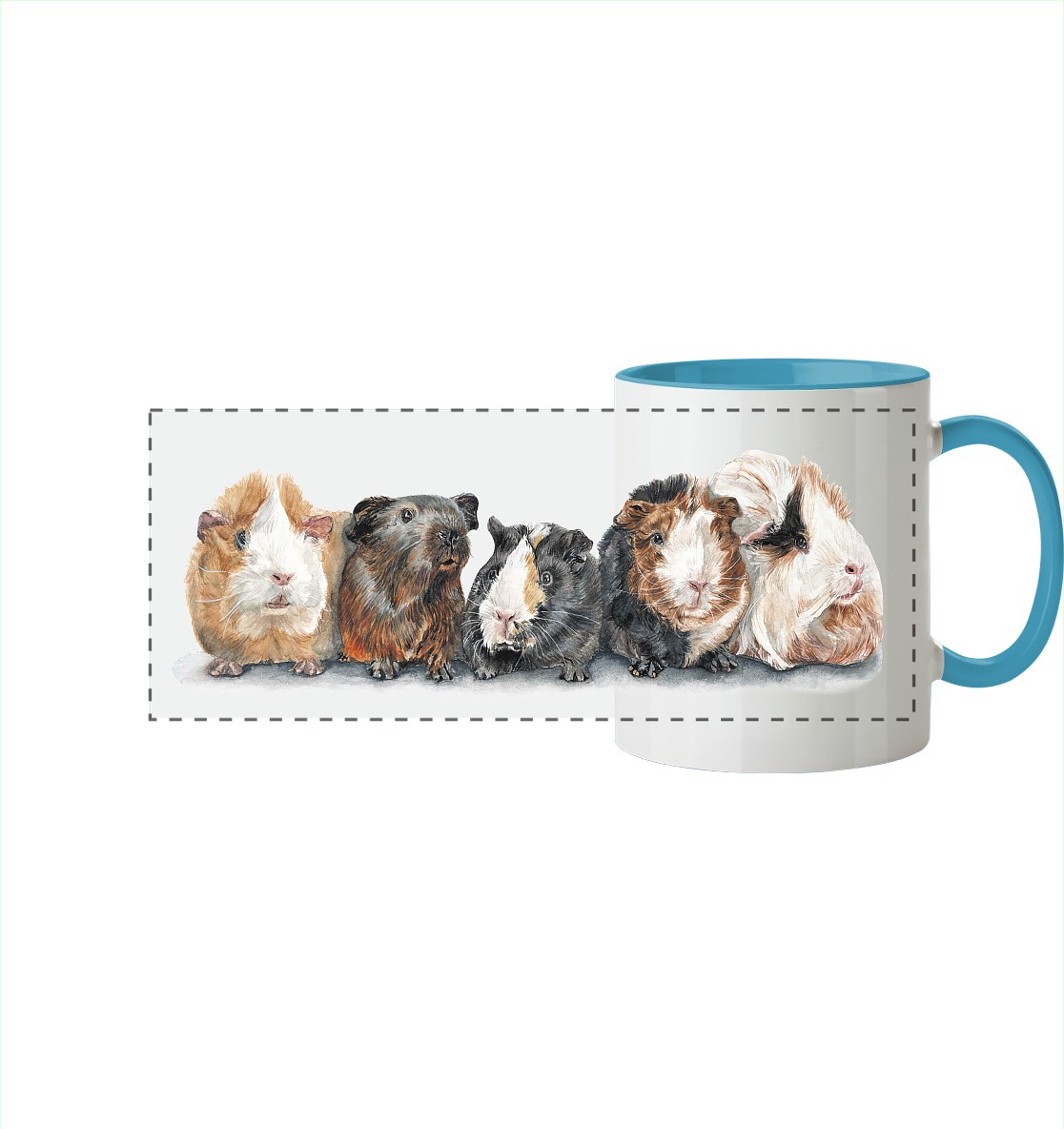 The Gang - Panorama Tasse zweifarbig