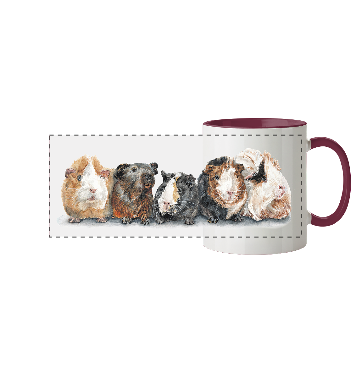 The Gang - Panorama Tasse zweifarbig