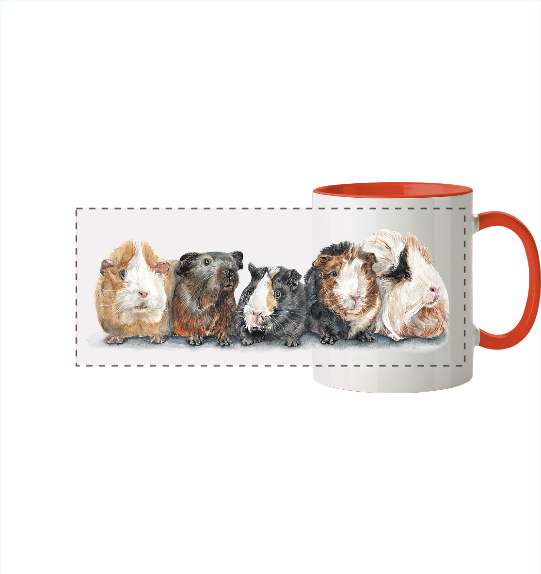 The Gang - Panorama Tasse zweifarbig