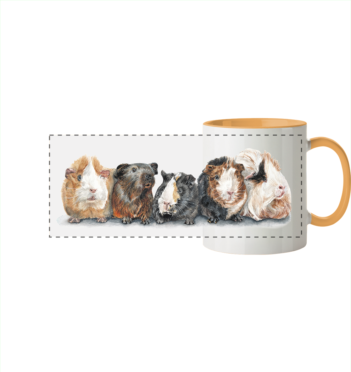 The Gang - Panorama Tasse zweifarbig