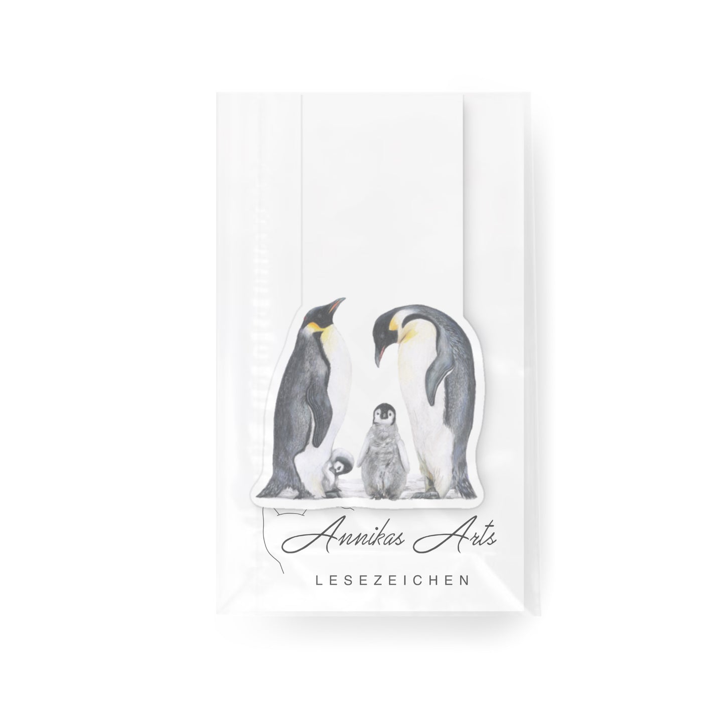 Magnetic bookmark “Penguins”