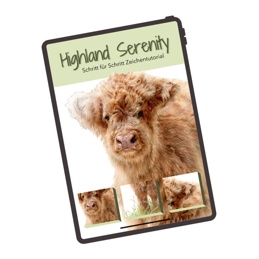 Zeichnen lernen - Digitales Workbook "Highland Serenity"