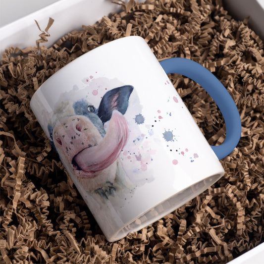 Kuhle Tasse - Panorama Tasse zweifarbig