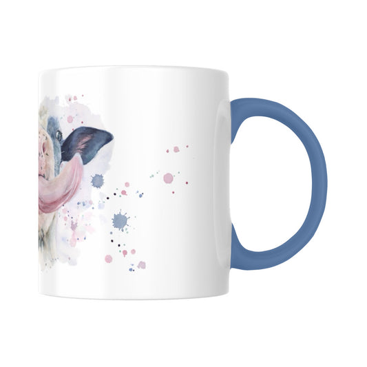 Kuhle Tasse - Panorama Tasse zweifarbig