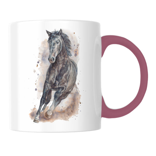 "Ungebunden" - Panorama Tasse zweifarbig
