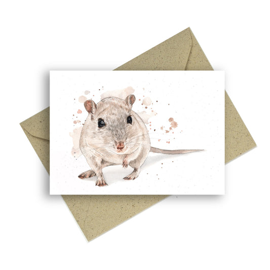 Grußkarte „Ratte“
