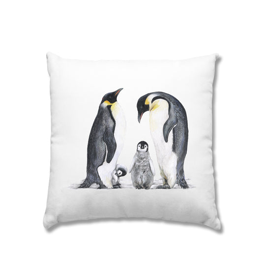 Pinguinfamilie - Kissen 40x40cm