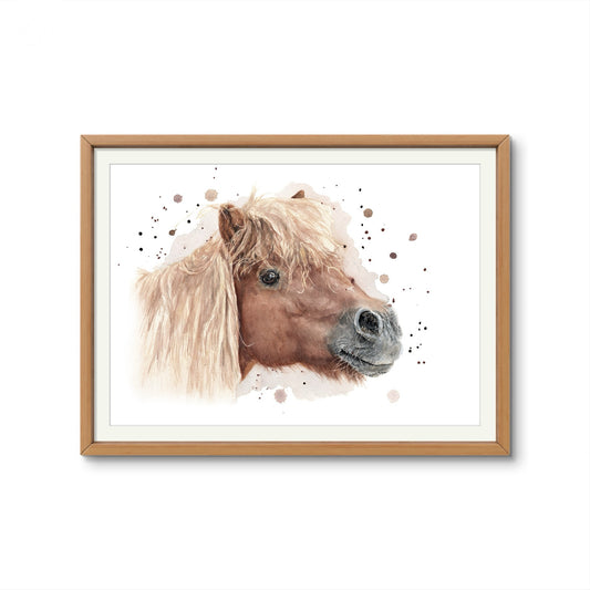 Original Aquarell „Pony“ - Welttierschutztag