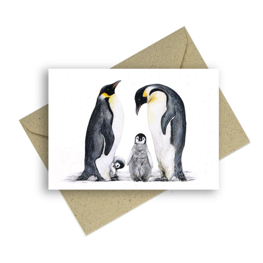 Grußkarte „Pinguine“