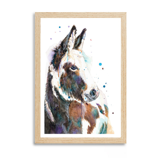 Prints “Donkey” watercolor look