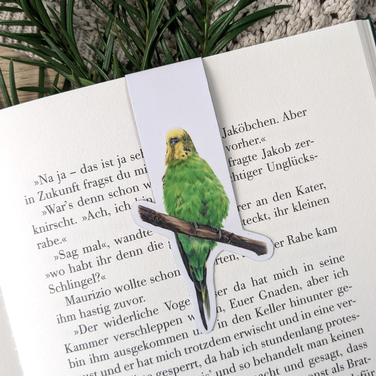 Magnet Lesezeichen "Wellensittich”