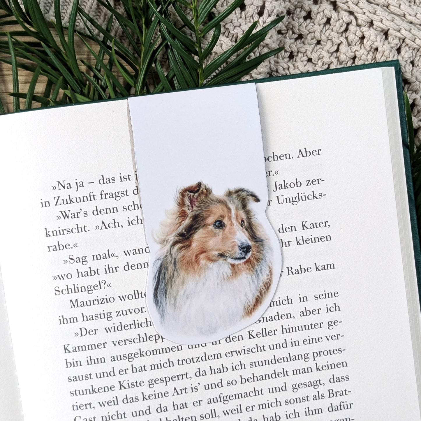 Magnet Lesezeichen "Sheltie"