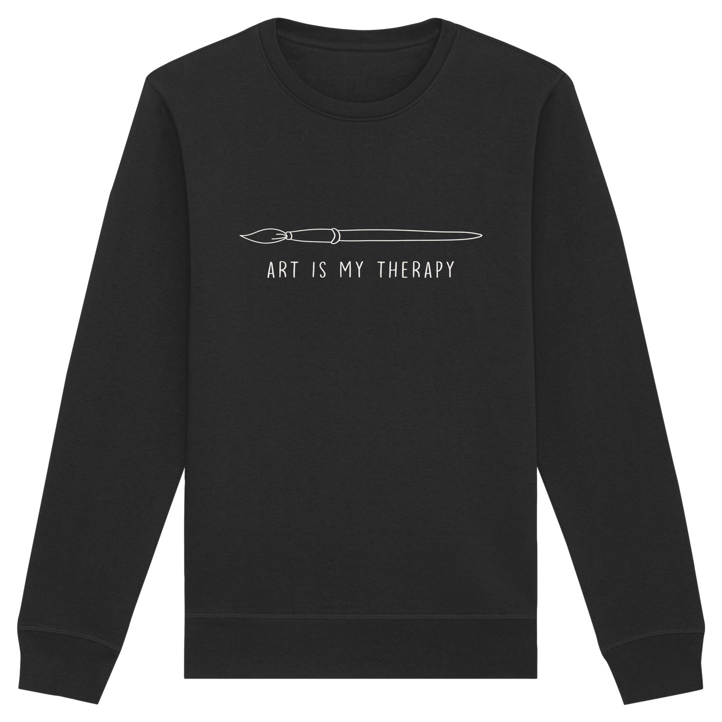 Art is my therapy - Pinsel  - Organic Basic Unisex Sweatshirt