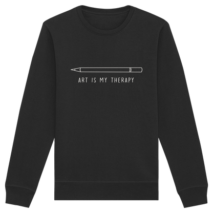 Art is my therapy - Stift - Organic Basic Unisex Sweatshirt