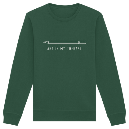 Art is my therapy - Stift - Organic Basic Unisex Sweatshirt
