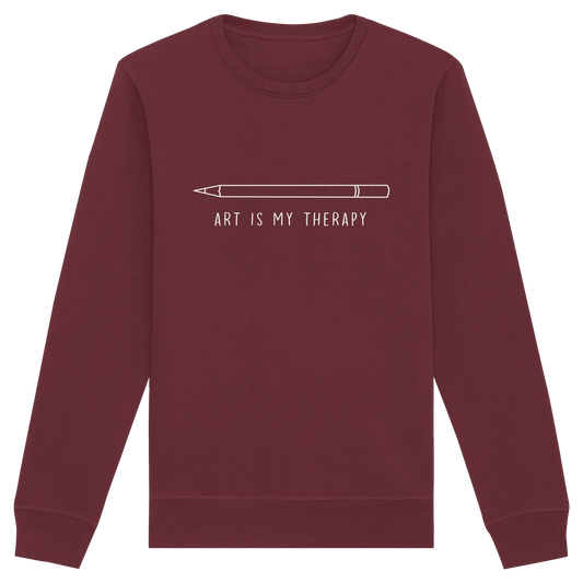 Art is my therapy - Stift - Organic Basic Unisex Sweatshirt