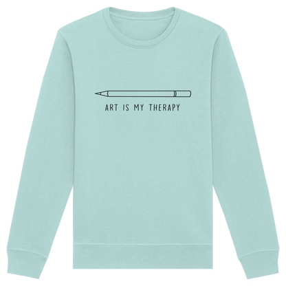 Art is my therapy - Stift - Organic Basic Unisex Sweatshirt