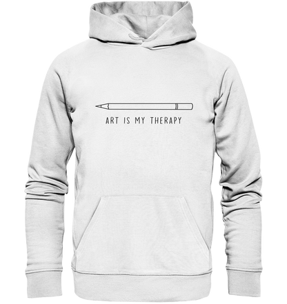 Art is my therapy - Stift - Organic Hoodie