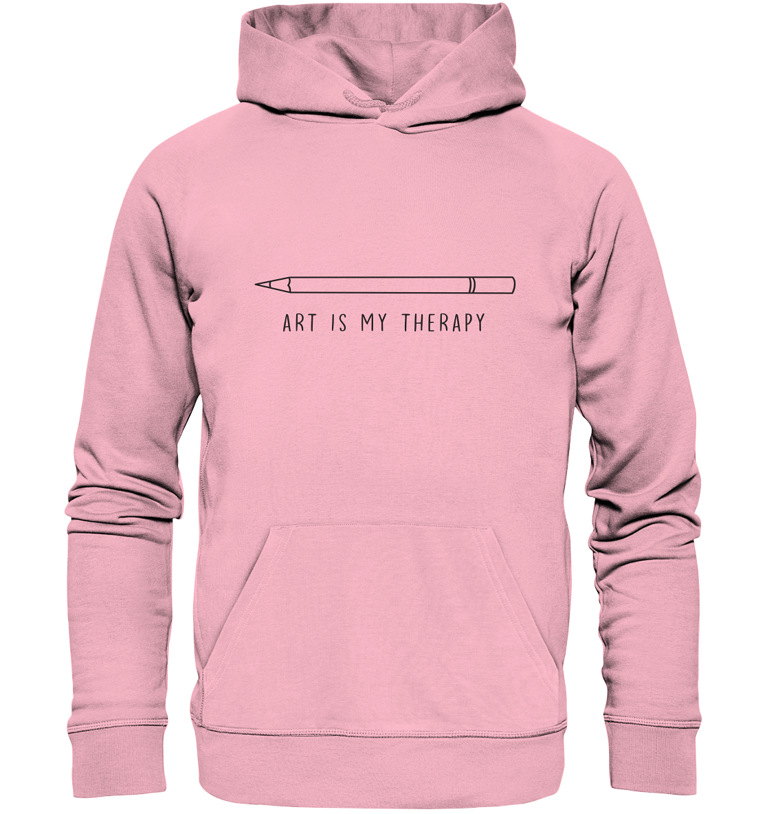 Art is my therapy - Stift - Organic Hoodie
