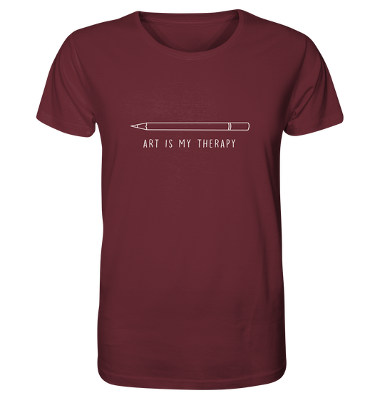 Art is my therapy - Stift - Organic Shirt