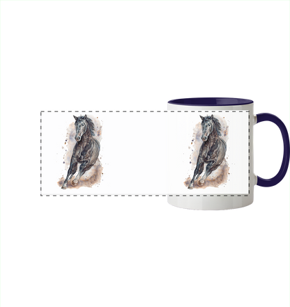 "Ungebunden" - Panorama Tasse zweifarbig
