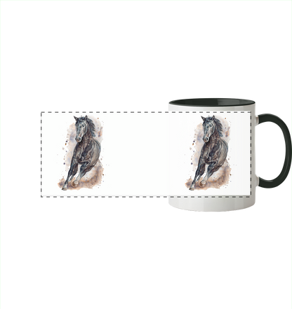 "Ungebunden" - Panorama Tasse zweifarbig