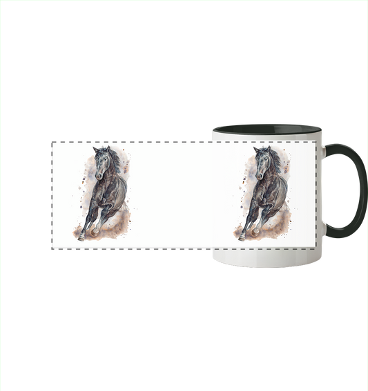 "Ungebunden" - Panorama Tasse zweifarbig