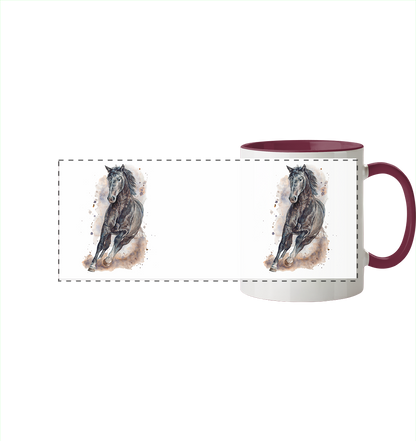 "Ungebunden" - Panorama Tasse zweifarbig